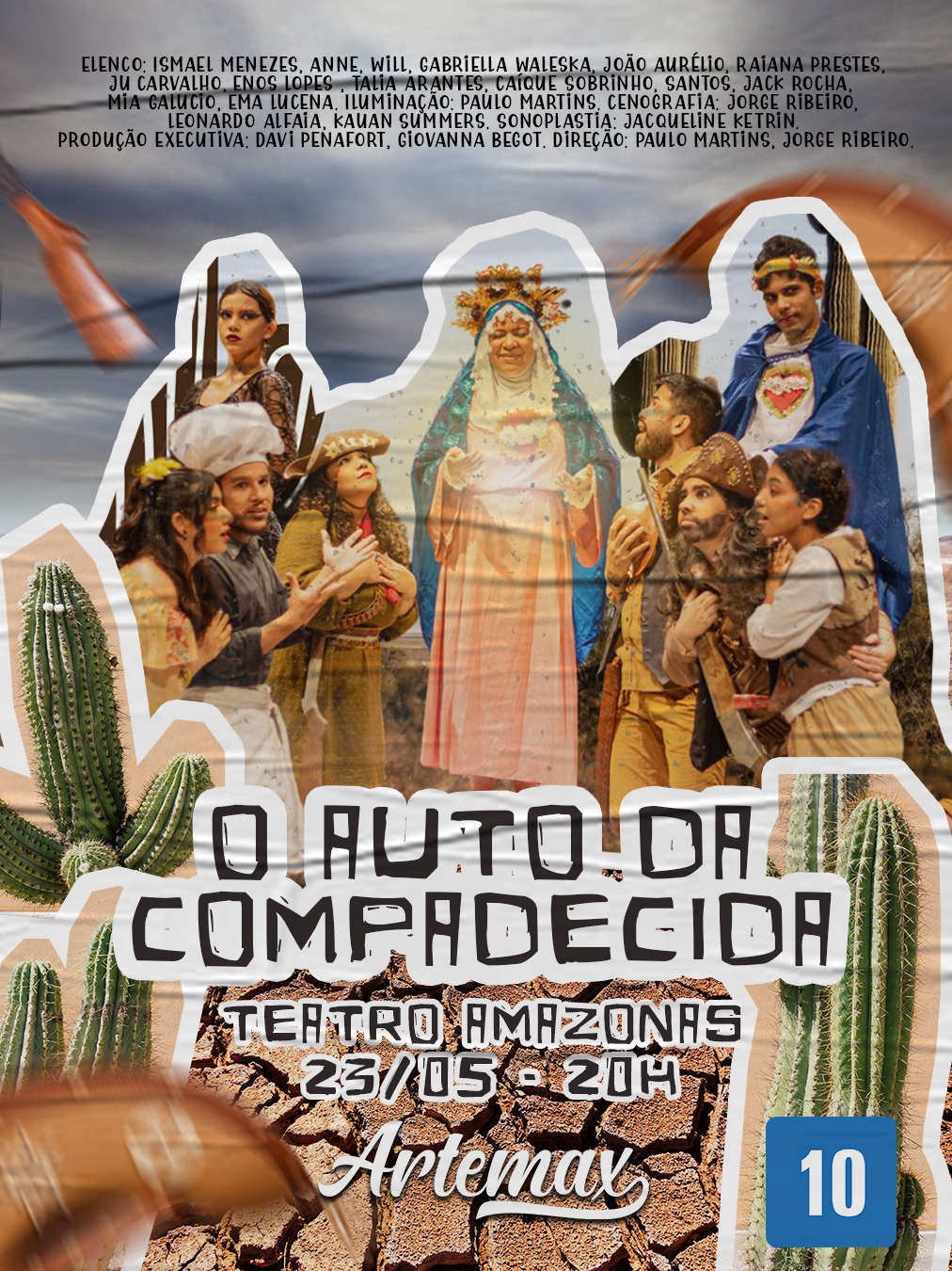 Artemax leva clássico ‘O Auto da Compadecida’ ao Teatro Amazonas