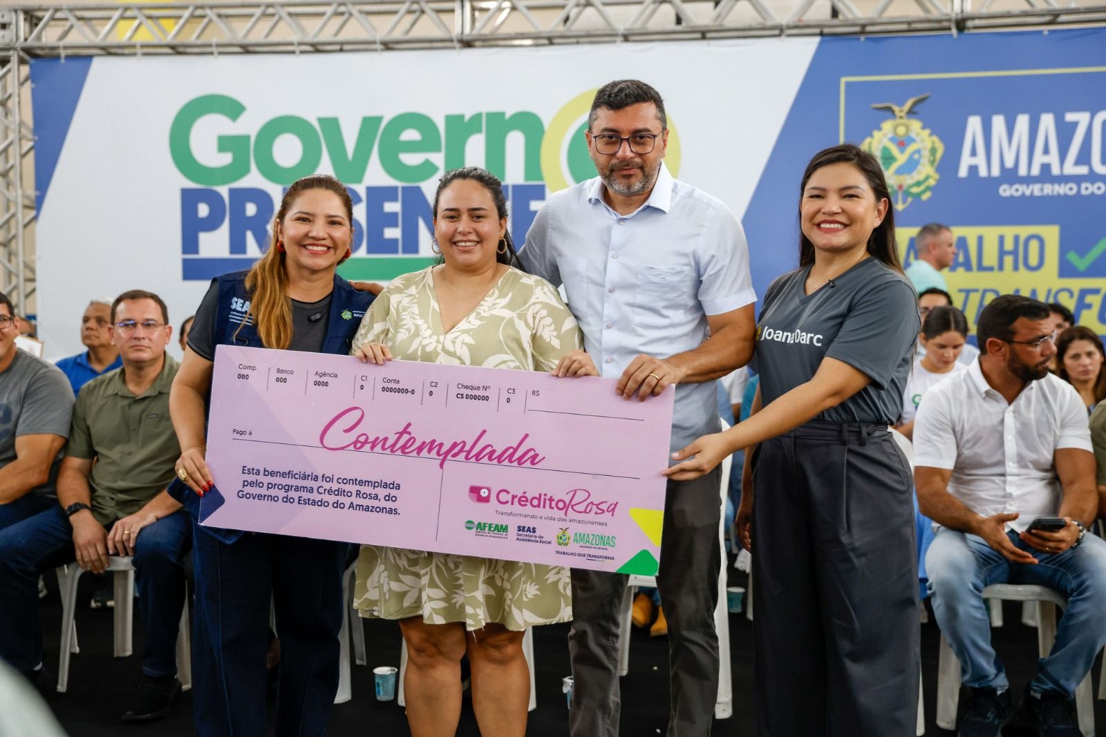 Governador Wilson Lima durante anúncio de políticas públicas para mulheres no Amazonas.
