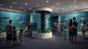 Projeto arquitetônico do Aquário de Manaus que será construído no Centro Histórico próximo ao Mirante Lúcia Almeida.