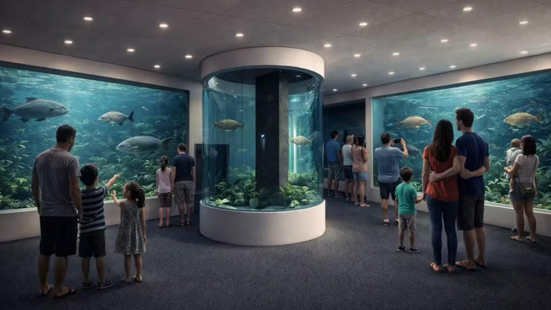 Projeto arquitetônico do Aquário de Manaus que será construído no Centro Histórico próximo ao Mirante Lúcia Almeida.